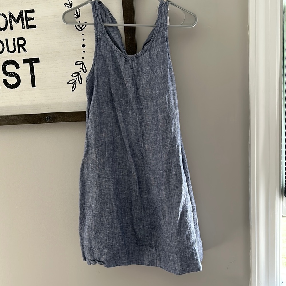 XS Denim Linen Dress